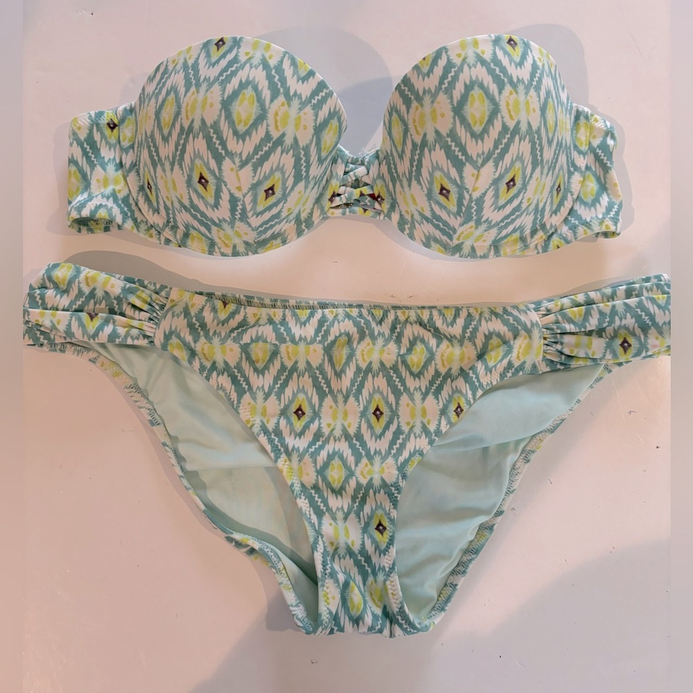 VICTORIA’S SECRET Geometric Print BIKINI 36B-M